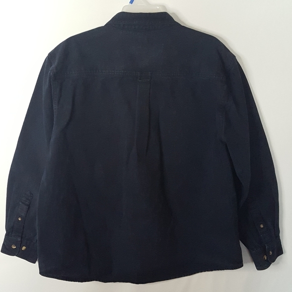 Gander Mountain "Guide Series" Chamois Cotton Shirt Blue Men's Size Neck 16 - Picture 2 of 13